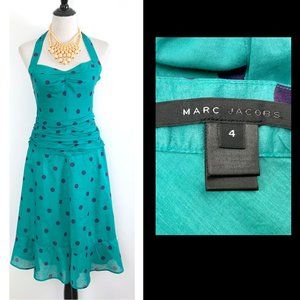 Marc Jacobs Polka Dot Halter Cotton Dress Size 4